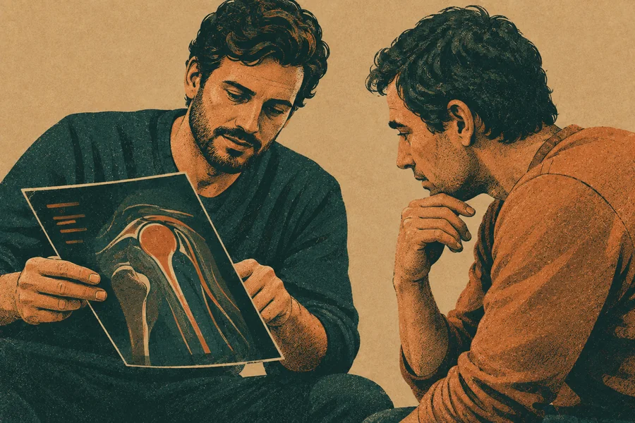 Revisión de la resonancia con el paciente